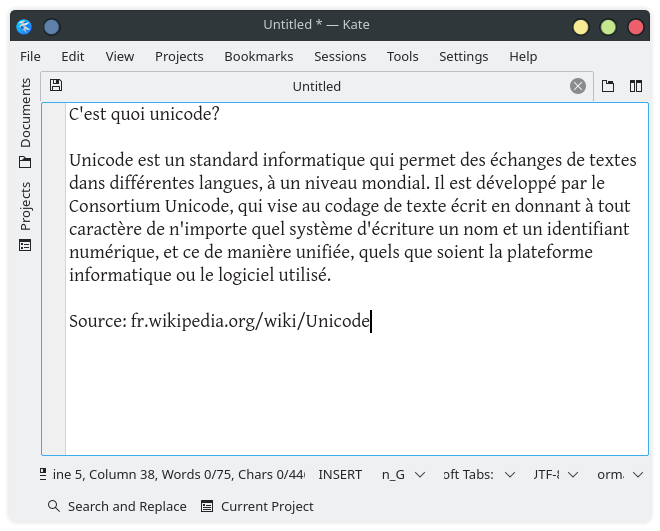Insert unicode characters in KDE using Ctrl + Shift + U