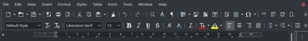 libreoffice toolbar icons dark theme