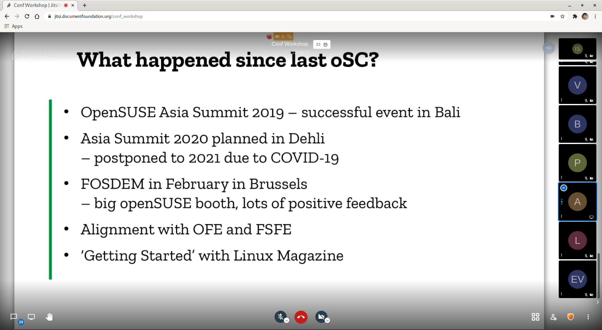 What happened since last openSUSE Conference?