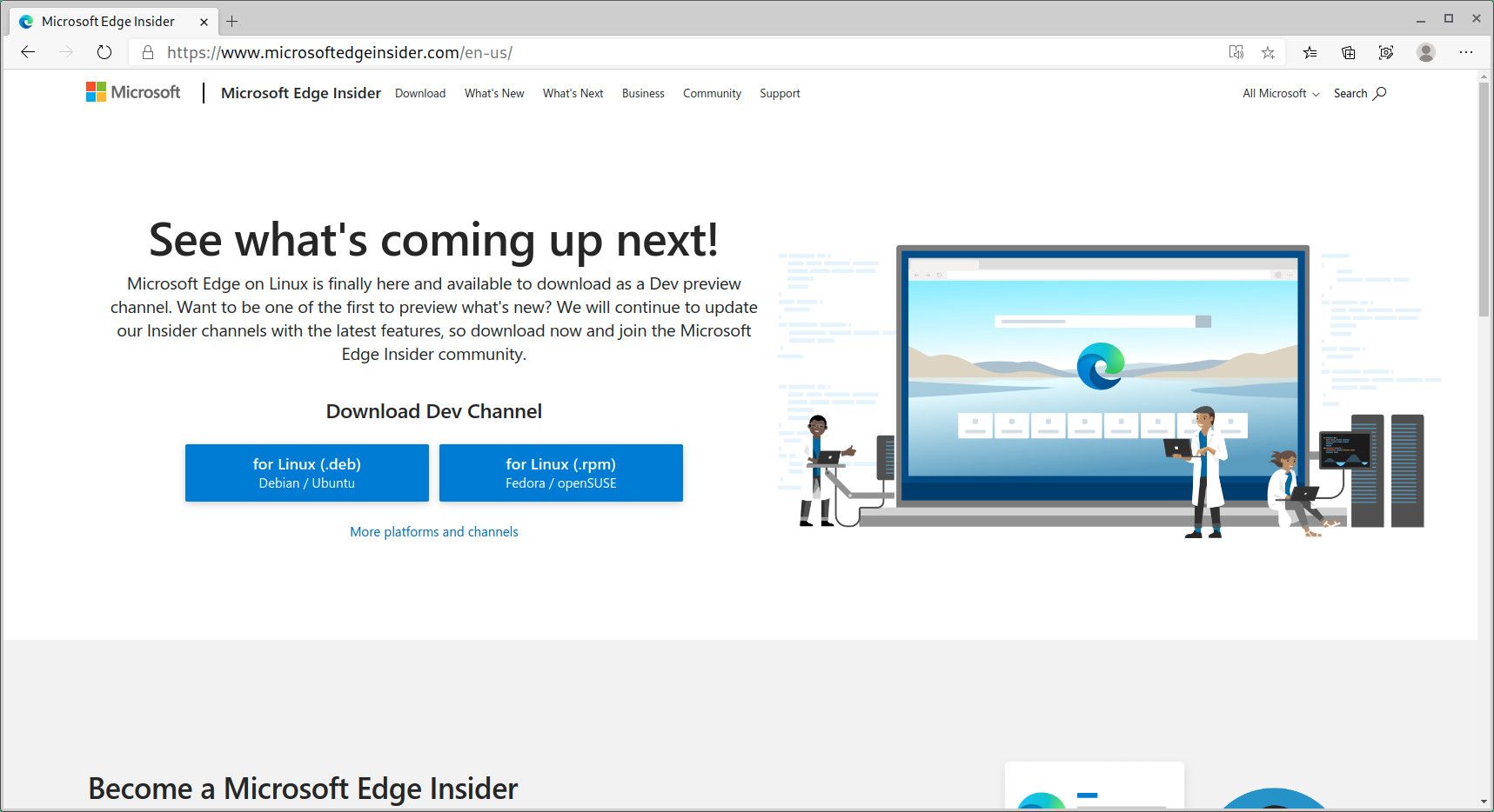 ms edge download linux