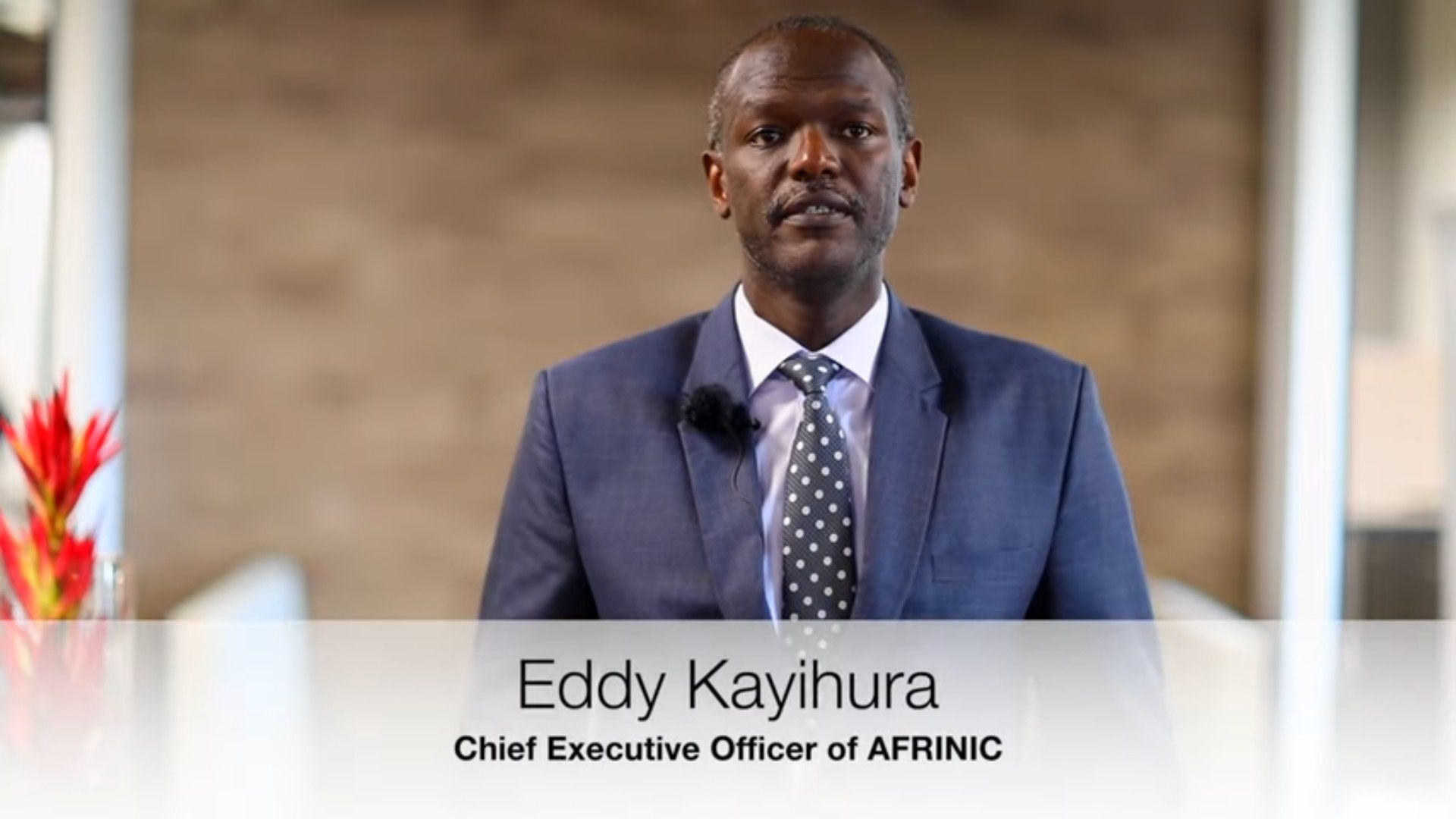 Eddy Kayihura, Chief Executive Officer of AFRINIC