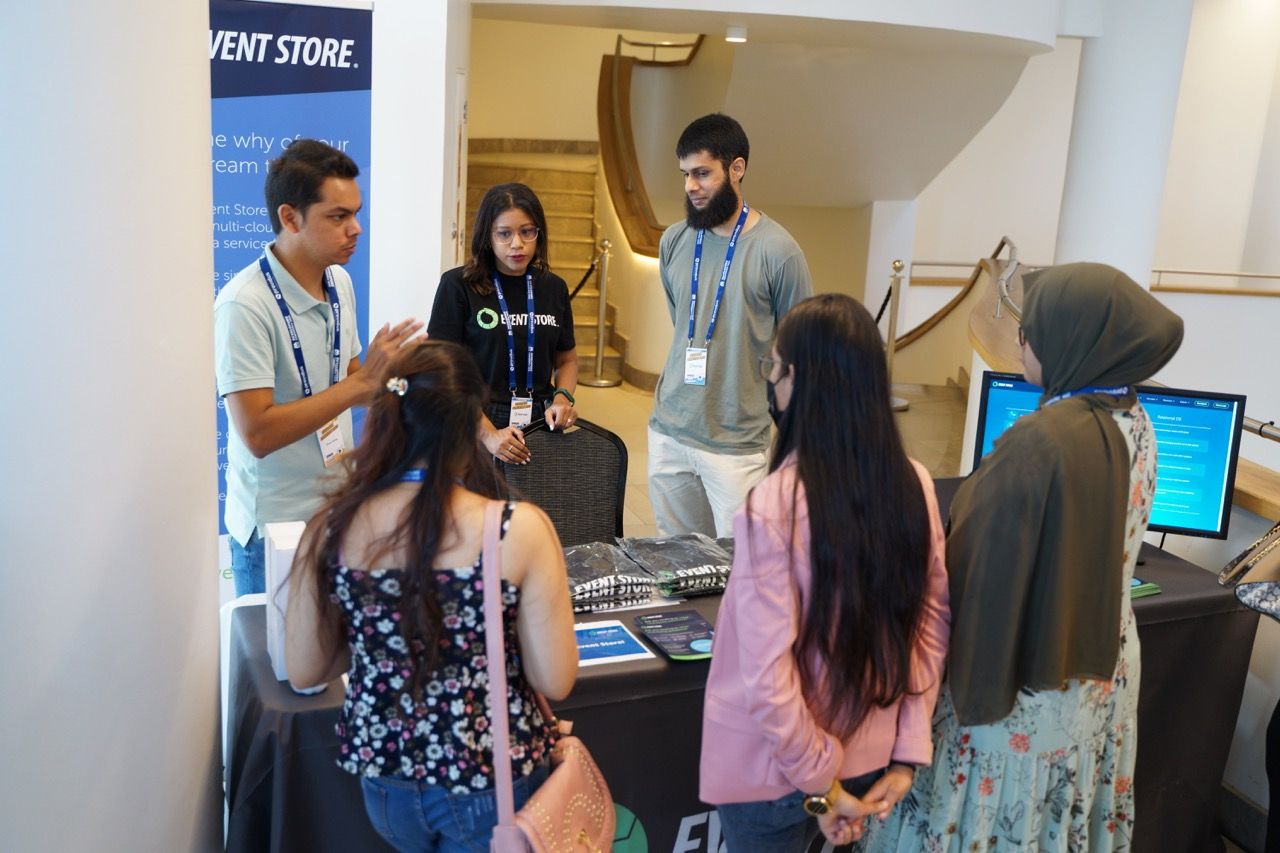 Event Store booth, Photo by Arwin Neil Baichoo