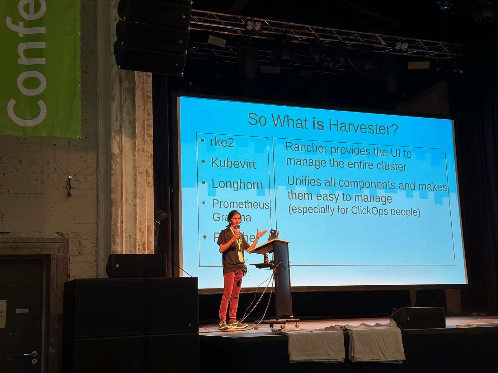 Alex Bissessur presenting Harvester & Longhorn