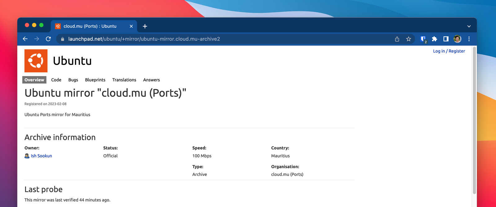 Ubuntu Ports mirror for Mauritius officialised